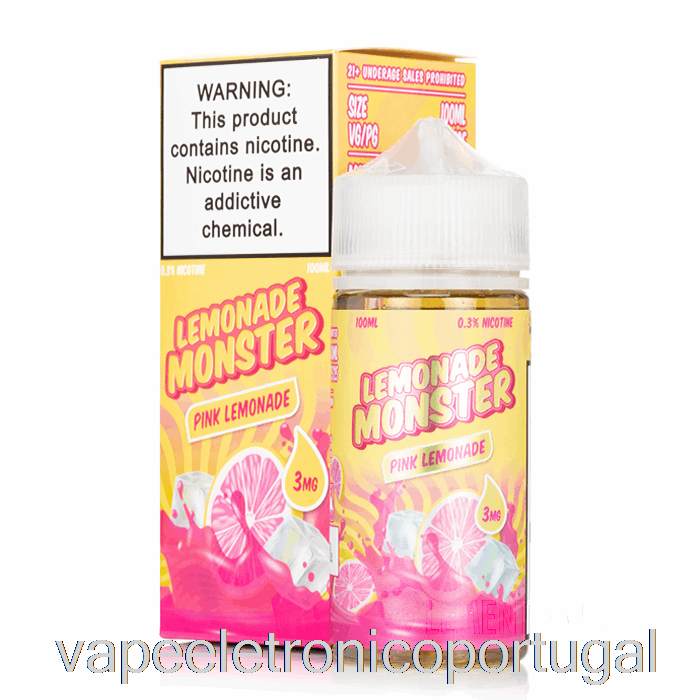 Vape Eletrônico Limonada Rosa - Monstro Limonada - 100ml 6mg